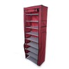 ELOMBR 10-Tier Non-Woven Fabric Shoe Rack, Large Shoe Shelf, 2
