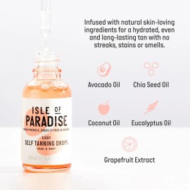 Gotas Autobronceadoras Isle Of Paradise Light, 30 Ml, Vegana