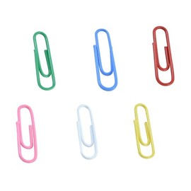 ACCO P6130 Clips para Papel Sujeta Hasta 20 Hojas, Colores Surtidos, 100 Clips