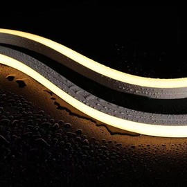 JHOTEC Silicone Soft LED Strip,LED Landscape Lighting,12V Low Voltage Step Light 3000K Warm White Light,IP67 Waterproof Outdoor Landscape Lighting,Suitable for Courtyard Wall Stairs (12V:16.5 FT)