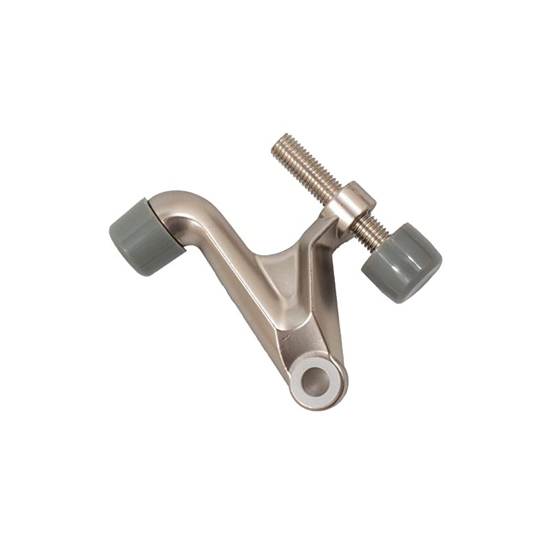 Stone Harbor Hardware Heavy-Duty Aluminum Hinge Pin Door Stop, Satin