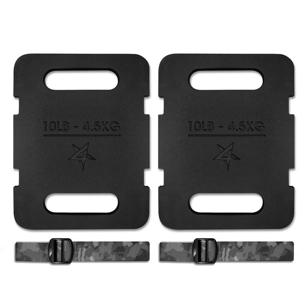 Yes4All Adjustable Ruck Plate 20LB Weight + Straps