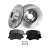 PM Auto Set of 6 Front 256mm Brake Disc Rotors-Ceramic