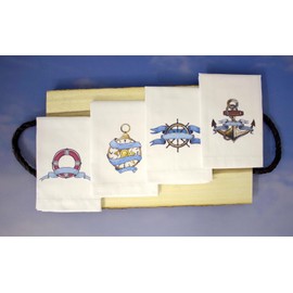 Hudson Linen Ship to Shore Napkins - Set of 4