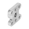 2Pcs Flange Shaft Coupling Aluminium Alloy 6mm D Hole Light