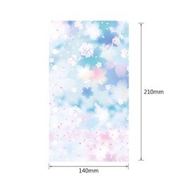 CLKE Pack of 5 A5 Plastic Dividers A5 6 Holes Plastic Dividers Dividers Plastic Dividers A5 Cherry Blossom Starry Sky