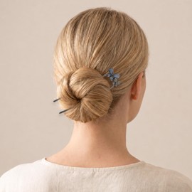 RAHHLIZS 2pcs French Hair Pins for Women Metal U-Shaped Hair Pins