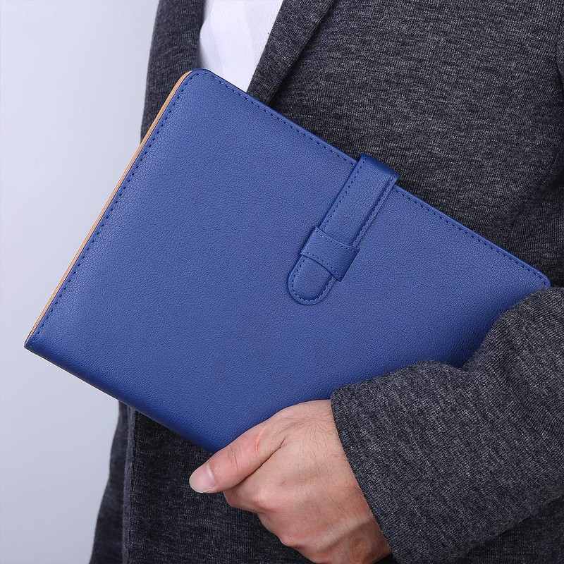 Minlna A5 Leather Notebook Binder Notebook Refillable Composition Notebook Business