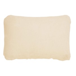 Merry Night MNP6303-96 Pillowcase, One-touch Type, Sinker Pile, Cream, Approx. 13.8 x 24.8 inches (35 x 63 cm), Elastic All Around Elastic Material, Perfect Fit, Fluffy and Gentle Touch, Washable