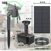 Biling Solar Water Pump Outdoor, Upgraded Solar Fountain Pump Kit