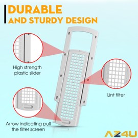 AZ4U Upgraded WE01X25914 WE01X25915 WE22X35337 for GE Washer Dryer Lint Screen Cover Grid | Washer Dryer Lint Screen Cover Grid Guide Compatible with GE, Hotpoint Washer, Dryer Lint Filter Housing