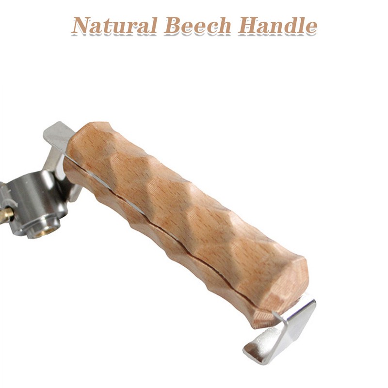 Wood Handle Camping Folding Fire Torch Fire Starter Charcoal Lighter