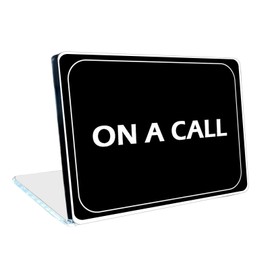 ON A CALL Desk Sign, Cubicle Accessories, Office Decor for Women & Men, Cubicle Decor - Need Quiet Time - 8 x 6 inches