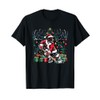 Santa German Shorthaired Pointer Dog Playing Hockey T-Shirt