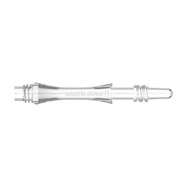 8 Flight Slim Shaft Spin Clear 26mm