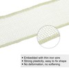 QUARKZMAN Burlap Ribbon Fabric Wired Edge Ribbons Cream White 1-1/2
