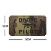 Reflective Drone Pilot Patch, Short Wings Drone Pilot Hook Loop