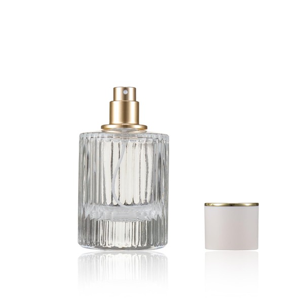 JJKMALL Vintage Perfume Bottles, 50ML/1.7oz Glass Refillable Perfume Bottle Atomizer