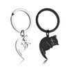 Looking Cat Keychain, Couple, Pairs, Matching, Cute, Simple, Cat Keyring,