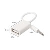 Oxsubor AUX to USB Adapter, 3.5mm Male Audio Jack to