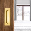 Malimali 7 Inch Large Recessed Finger Flush Pulls for Barn