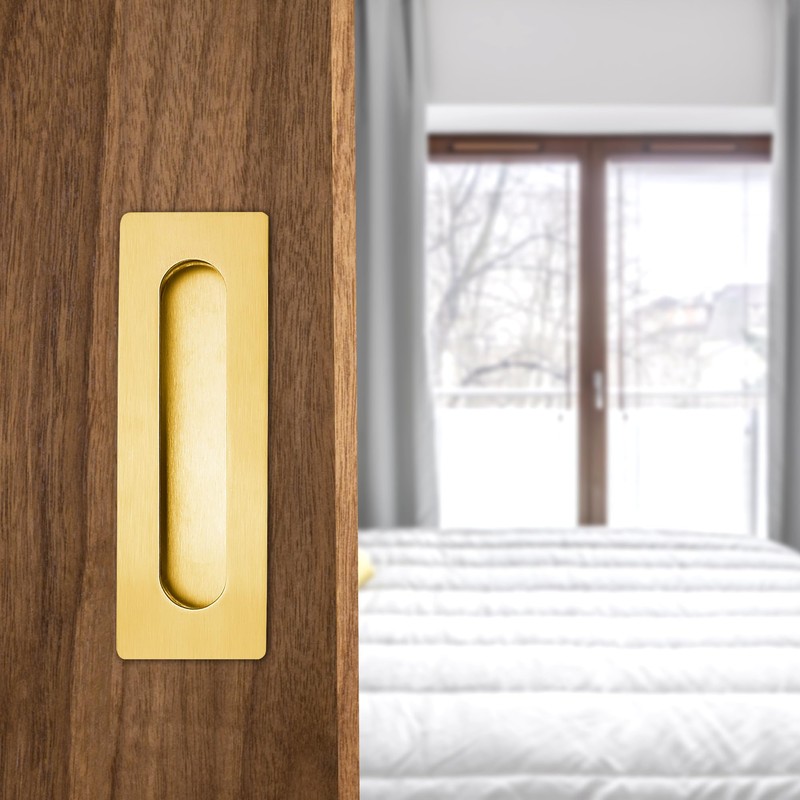 Malimali 7 Inch Large Recessed Finger Flush Pulls for Barn