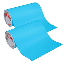 ORACAL Oramask 813 Low-Tack Adhesive Light Blue Stencil Vinyl 12 Inch by 24 Inch Rolls (2 Roll Pack)