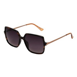 Nine West Women's Kira Sunglasses Square, Black, 55mm