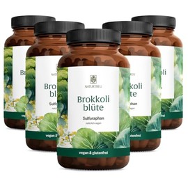 NATURTREU® Broccoli Capsules High Dose Sulforaphane Capsules High Dose | With 170 mg sulforaphane per daily dose - 900 capsules for 15 months - 1300 mg broccoli extract vegan
