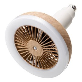 Three-Up LC-T2130 LED Ceiling Fan Light with Motion Sensor, Tone Dimmer, Remote Control, LC-T2130 (Wood Grain Natural Wood)