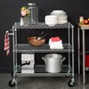 TRINITY EcoStorage 3-Tier NSF Chrome Cart