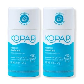 Kopari Desodorante Sin Aluminio Con Aceite de Coco Orgánico | Paquete Original de 2 | Vegano, Sin Gluten, Sin Crueldad, No Tóxico, Sin Parabenos, Desodorante para Hombres y Mujeres, Protección Contra