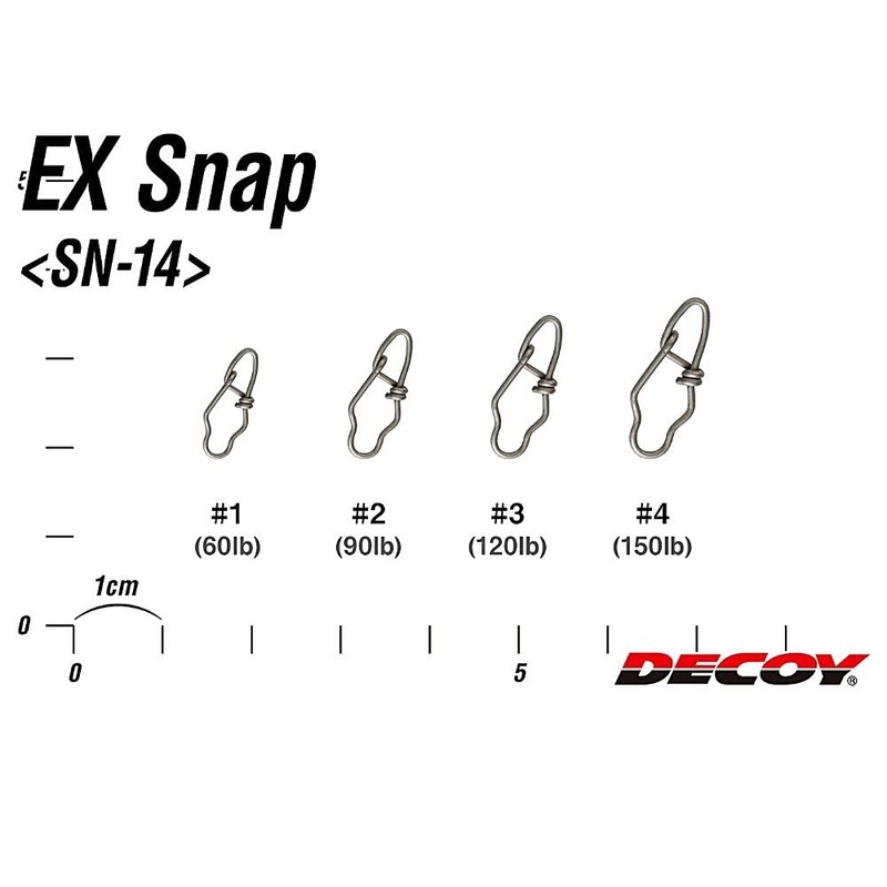 DECOY Extra Strong V-Shaped Fishing Snap EX SN-14