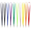 Popuppe Pack of 10 Lanyards, Nylon Lanyards, Beautiful Neck Strap, Colourful Lanyard with Rotating Metal Clip for ID Cards, colour