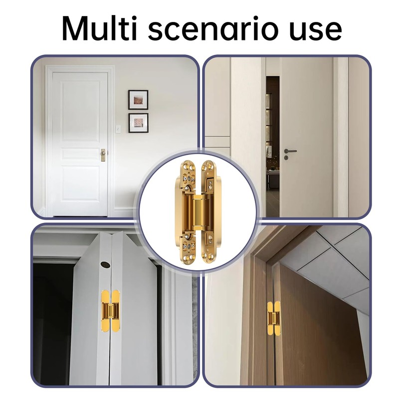 7" 2 pcs Hidden Hinges for Doors Invisible Hinges Concealed