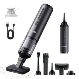 Handheld Vacuum Cleaner, EV1396 Cordless 100W 16000Pa Strong Suction with 14–24 Min Runtime, Multi-Nozzle Design & Floor Brush for Home Cleaning, Car Detailing & Tight Spaces