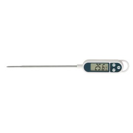 TFA Dostmann Digitales Einstich-Thermometer, vielseitig nutzbar (Bratenthermometer, Baybnahrung, Weinthermometer), langem Einstichfühler, ideal auch für Profi-Einsatz