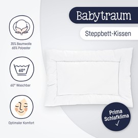 Julius Zöllner Thinsulate Lite Loft Baby Dream Cushion, Standard 100 by Oeko-Tex, Size 40 x 60 cm