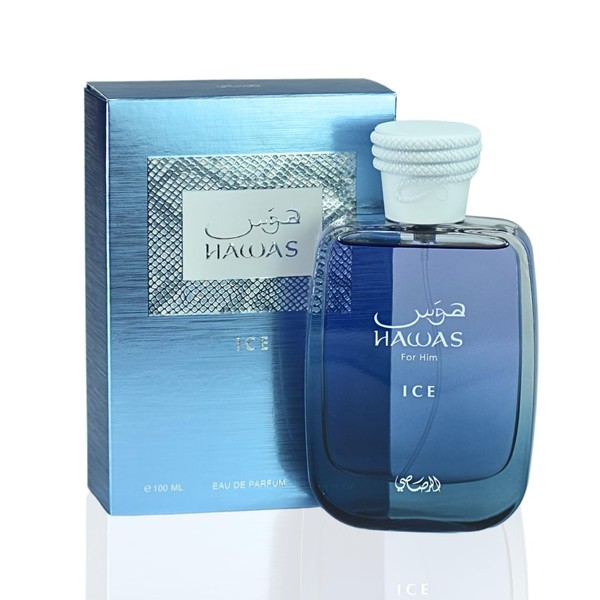RASASI Hawas Ice Eau De Parfum Spray for Men, 3.4