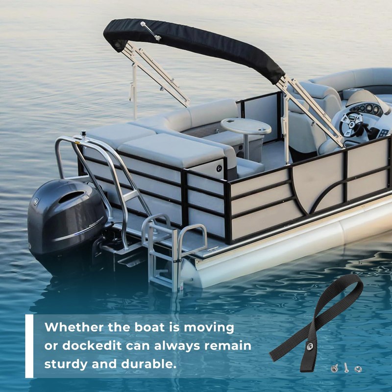 GRONGU Pontoon Boat Ladder Strap, Pontoon Boat Accessories with Snap