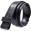 BS250S_Heavy-Duty Genuine Full Grain Leather Belt Strap 1-1/2"(38mm) Wide (Black,