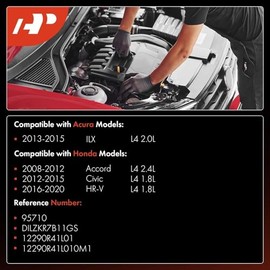 A-Premium Bujías de Iridio Doble Compatibles con Acura ILX 2013-2015 L4 1.5L & Honda Accord 2008-2012 L4 2.4L, Civic 2012-2015 L4 1.8L, HR-V 2016-2020
