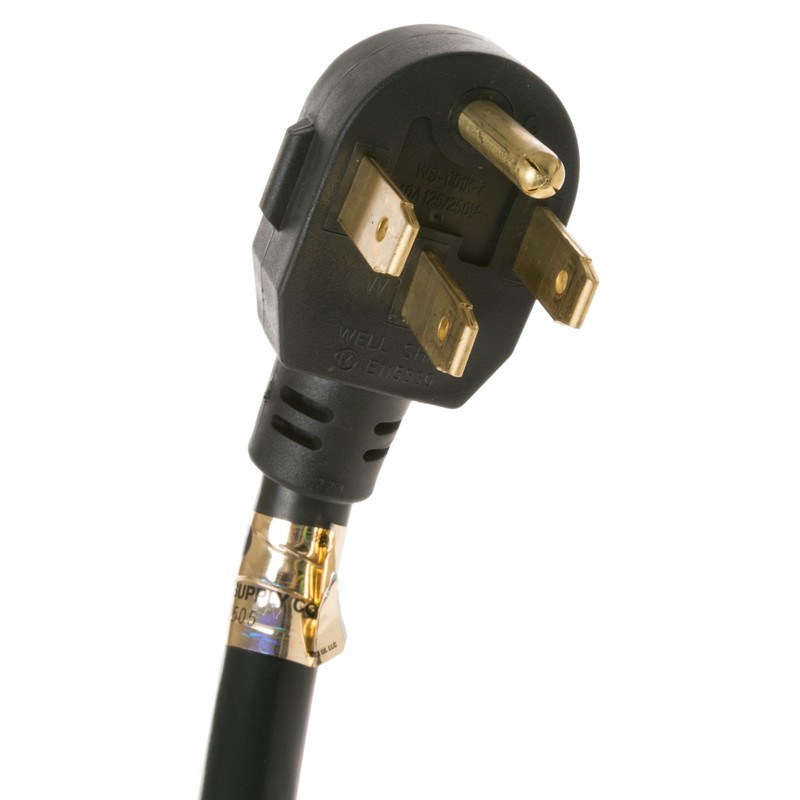 WX09X10039 GE Appliances 6' 40 Amp 4-Wire Range Cord, Heavy-Duty