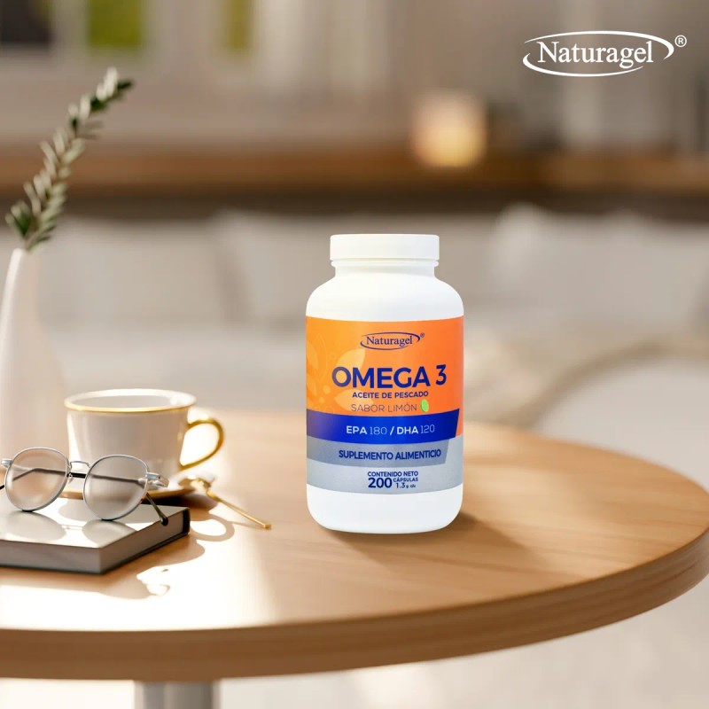 Omega 3 Epa 180 Dha 120 200 Softgels Naturagel Sin