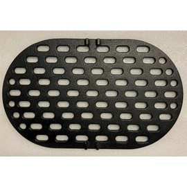 Music City Metals Primo Kamado XL Oval Bottom Fire Charcoal Grate Cast Iron 14 5/8" x 8" x 1/2" 99911