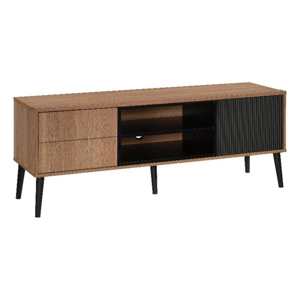 Pemberly Row Engineered Wood / Metal Credenza in Serene Walnut