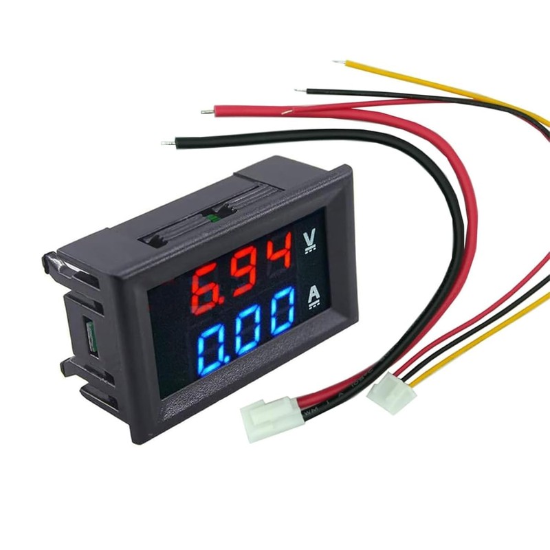 A-DIGISHUO 2Pcs 0.28" Digital Voltmeter Ammeter | DC 100V 10A