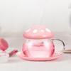Cute Mushroom Shaped Teacup Ceramic Glass Filter Tea Cup Set