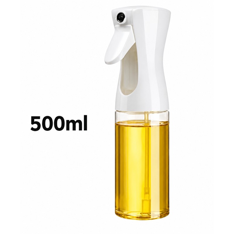 Oil Spray Bottle for Cooking – Refillable Plastic Oil Sprayer
