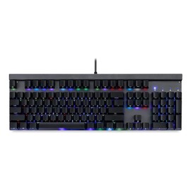 Teclado mecánico portátil de Respuesta rápida for Juegos, retroiluminación RGB de 104 Teclas, 14 Tipos de Efectos de iluminación for computadora...   